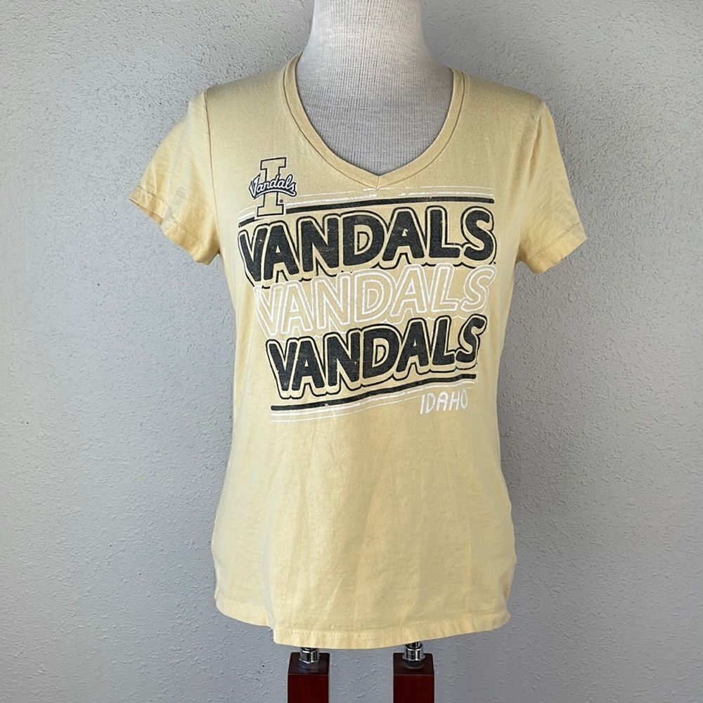 Russel University of Idaho Vandals Short Sleeve V-Neck T-Shirt Size S